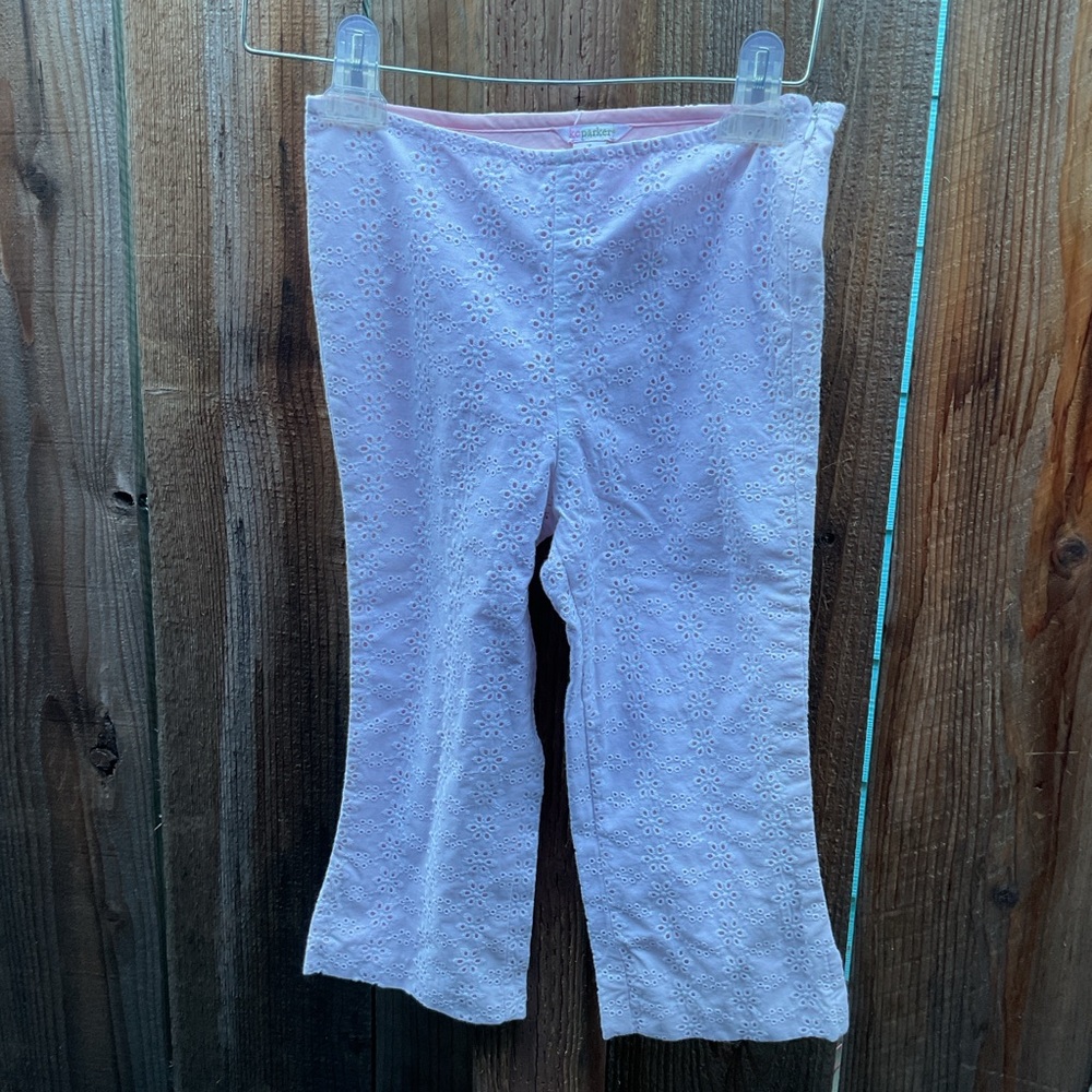 Kc Parker eyelet lace trousers girl size 7 in pink